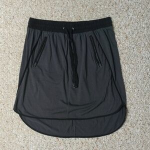 Converse Gray High Low Athletic Skirt Knee-Length